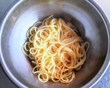 タン塩レモンのせレモンオイルパスタ作り方3写真