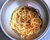 タン塩レモンのせレモンオイルパスタ作り方5写真