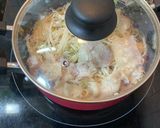 キャベツともやしと豚バラ肉の蒸し煮作り方12写真
