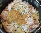 キャベツともやしと豚バラ肉の蒸し煮作り方13写真