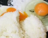 玉子のみで作る●バジル風味のイタメシ作り方1写真