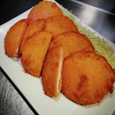 チーズinハムカツx❨(@≧↺≦@)❩W by TakeFire☆ 【クックパッド