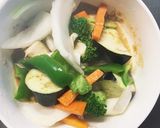 レンジ肉無豆腐きな粉ごま味噌炒味野菜炒め作り方14写真