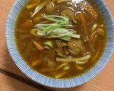 昨日の残りのカレーうどん作り方7写真