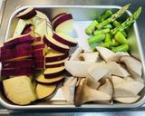 秋グラタン　鮭•さつまいも•キノコ作り方3写真