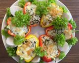 パプリカの炒飯焼き、おもてなし料理！作り方4写真