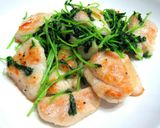 鶏むね肉と豆苗の塩炒め☆にんにく風味作り方6写真