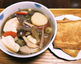 お稲荷さんの のった けんちん汁作り方7写真