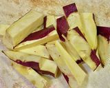 サツマイモの梅肉バター焼き作り方1写真
