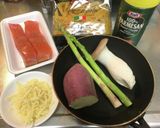 秋グラタン　鮭•さつまいも•キノコ作り方1写真