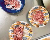 レンジもやし入ポークチャップ味甘酢酢豚作り方3写真