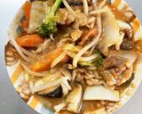 レンジもやし入ポークチャップ味甘酢酢豚作り方14写真