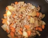 にんじん入り♪時短豚バラ大根作り方4写真