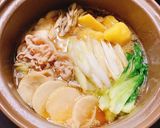 麺つゆ&ごま油のにんにくガツンと豚バラ鍋作り方5写真