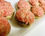 生椎茸の肉詰め・麺つゆあんかけ作り方3写真