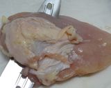 鶏ムネ肉ステーキにボンゴレソース作り方1写真