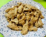 ＊大豆肉とこぼうの煮物＊作り方1写真