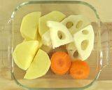 食べだしたら止まらない♡蓮根じゃが団子作り方1写真