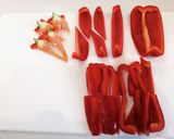 パプリカ（ピーマン）の切り方　冷凍保存作り方3写真