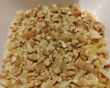 チョコ生地のケーキ。無花果と胡桃入り作り方3写真