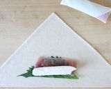 正におつまみ【生ハムチーズのミニ春巻き】作り方2写真