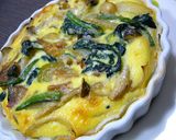鶏肉とほうれん草としめじのキッシュ作り方10写真