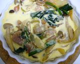 鶏肉とほうれん草としめじのキッシュ作り方9写真