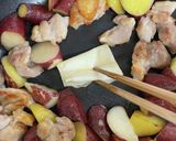 食欲そそるさつまいもと鶏もも肉の甘酢焼き作り方6写真