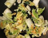 簡単♪白菜漬けチャーハン作り方3写真