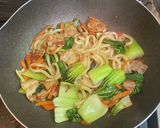 梅干で焼きうどん作り方5写真