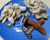 チチタケと乾燥ワカメ、大根の激うま炒め作り方2写真