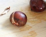 ラム酒香る*栗の渋皮煮レアチーズケーキ作り方3写真