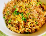 胡麻油香る！パラパラ納豆炒飯×烏賊の塩辛作り方4写真