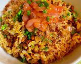 胡麻油香る！パラパラ納豆炒飯×烏賊の塩辛作り方5写真