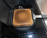 ホットサンドメーカーで四角いホットケーキ作り方5写真