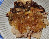 ヨウサマの減塩豚肉と椎茸の昆布ゼリー和え作り方8写真