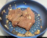アンガスビーフガーリックステーキ焼き作り方2写真