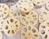 鶏つみれのれんこん挟み☆甘辛ダレ♪作り方1写真