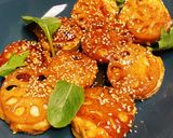 鶏つみれのれんこん挟み☆甘辛ダレ♪作り方4写真