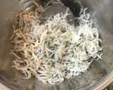 しらすと大根葉のペペロンチーノ♪作り方1写真