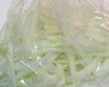 白菜の軸と野菜のシャキシャキソース炒め作り方1写真