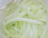 白菜の軸と野菜のシャキシャキソース炒め作り方2写真