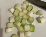 さつまいもとネギのほっこり土鍋味噌汁作り方2写真