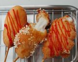 カリもちのび~る。米粉のチーズハットグ作り方7写真