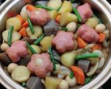 フライパン一杯に作る根菜の煮物作り方4写真