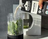 簡単5分で朝食★抹茶グリーンスムージー作り方3写真