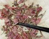 ほうれん草のベーコン舞茸ガーリックあえ作り方5写真
