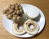すき焼きのタレで車麩と大根としめじの煮物作り方1写真