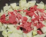 チャーテ（ハヤトウリ）と牛肉の炒め物作り方3写真