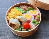 お弁当に便利！餃子の皮でにら饅頭作り方39写真
